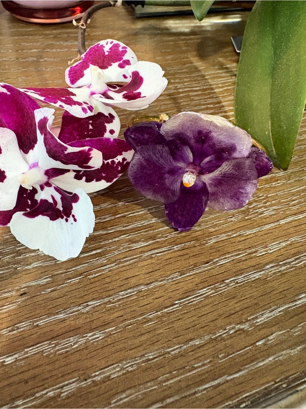 Purple Orchid Flower Bracelet - Women Jewelry - Picture 4 of 4